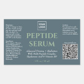 Étiquette de soins de peau de sérum de peptide pro (Devant)