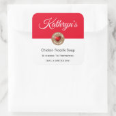 Étiquette de soupe maison personnalisé (Sac)