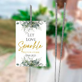 Étiquette de Sparkler de Mariage à l'Eucalyptus Ve