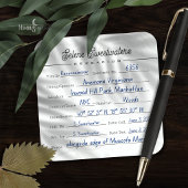 Étiquette de spécimen d'herbier botanique vintage