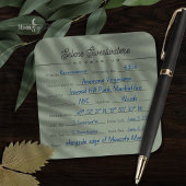 Étiquette de spécimen d'herbier botanique vintage