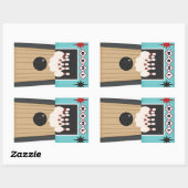 Étiquette de sport Fun Bowling Lane (Feuille)