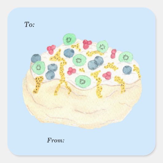 Étiquette de sticker cadeau (Devant)