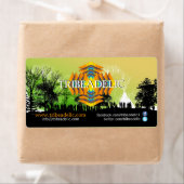 Étiquette de stickers Tribeadelic Records (En situation)