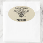 Étiquette de style apothecaire (Sac)