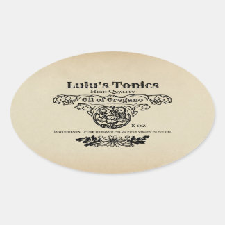 Étiquette de style apothecaire