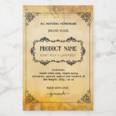 Étiquette de style apothecaire vertical (Étiquettes simples)