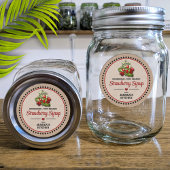 Étiquette de style papier pour la canne à fraise J