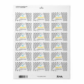 Étiquette de surcharge d'impression de pieds de po (Feuille entière)
