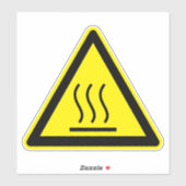 Étiquette de surface chaude à risque de brûlure (Feuille)