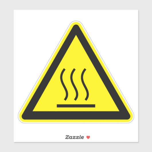 Étiquette de surface chaude à risque de brûlure (Feuille)