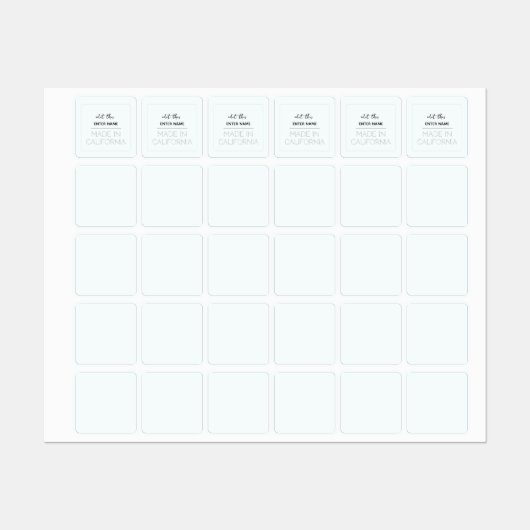 étiquette de surface composée personnalisé (Feuille)