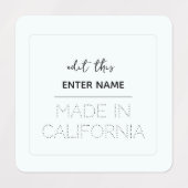 étiquette de surface composée personnalisé (Design 1)