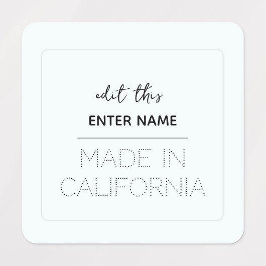 étiquette de surface composée personnalisé (Design 1)