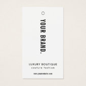Étiquette de Suspendre de Marque de Boutique de Vê (Devant)