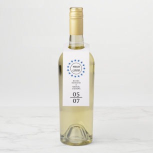 Étiquette de suspension de bouteille de mariage si
