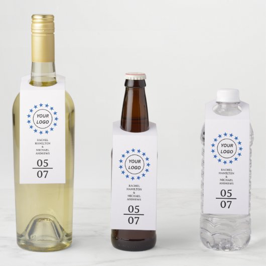 Étiquette de suspension de bouteille de mariage si (En situation)