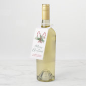 Étiquette de suspension de bouteille de Noël de la (Incliné)