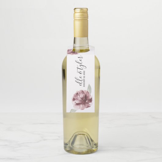 Étiquette de suspension de bouteille de vin de mar (Sur bouteille)