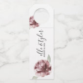 Étiquette de suspension de bouteille de vin de mar (Devant)