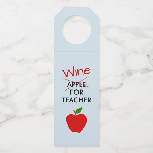 Étiquette de suspension de bouteille de vin pour e (Devant)