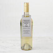 Étiquette de suspension de bouteille grise de prod (Sur bouteille)