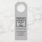 Étiquette de suspension de bouteille grise de prod (Devant)