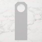 Étiquette de suspension de bouteille grise de prod (Dos)