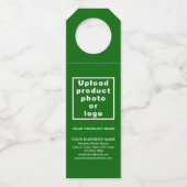 Étiquette de suspension de bouteille verte de prod (Devant)