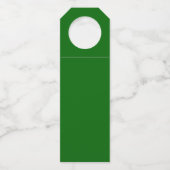 Étiquette de suspension de bouteille verte de prod (Dos)