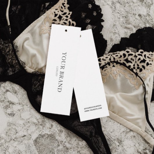 Étiquette de suspension de marque de vêtements min