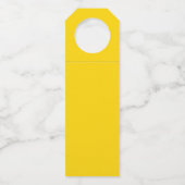 Étiquette de suspension pour bouteille jaune de pr (Dos)