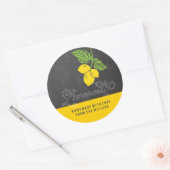 Étiquette de tableau de bord imitation Limoncello (Enveloppe)