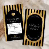 Étiquette de taille de vêtements de mode noir et o