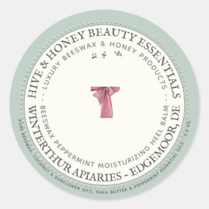 Étiquette de talon de luxe Peppermenthe avec skep 