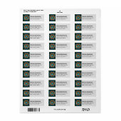 Étiquette de tartan du clan MacKenzie (Feuille entière)