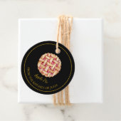 Étiquette de tarte maison simple l Noir (En situation)
