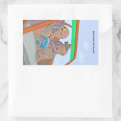 Étiquette de test de collision de nouveau rectangu (Sac)