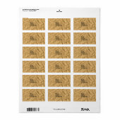 étiquette de texture papier d'emballage (Feuille entière)