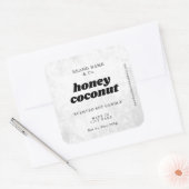 Étiquette de texture rustique blanc moderne (Enveloppe)