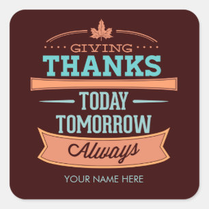 Étiquette de Thanksgiving
