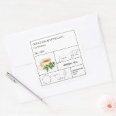 Étiquette de thé à base de citron apothecaire (Enveloppe)