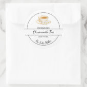 Étiquette de thé à la camomille fait maison simple (Sac)