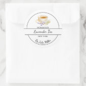 Étiquette de thé à la lavande fait maison simple (Sac)