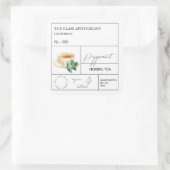 Étiquette de thé à la menthe pothécaire (Sac)