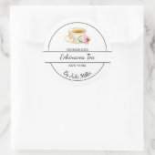 Étiquette de thé Echinacea maison simple (Sac)