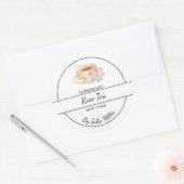 Étiquette de thé Rose maison simple (Enveloppe)