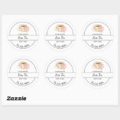 Étiquette de thé Rose maison simple (Feuille)