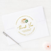 Étiquette de thé simple à la menthe maison Merci (Enveloppe)
