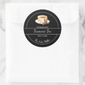 Étiquette de thé simple au curcuma fait maison (Sac)